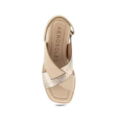 Aerosoles Bron Womens Short Wedge Sandals, Comfortable Stylish Summer Footwear