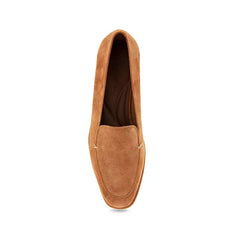 Aerosoles Womens Neo Loafers, Comfortable Stylish Slip On Shoes, Tan Suede , Size 6.5M