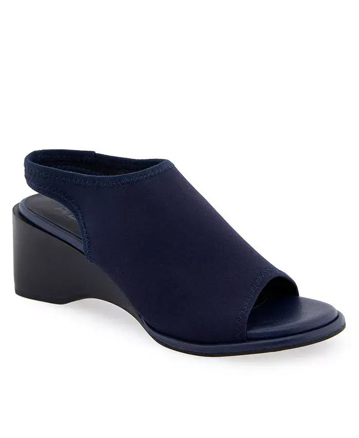 Aerosoles Womens Nuri Peep Toe Wedge Stylish Comfortable Lift