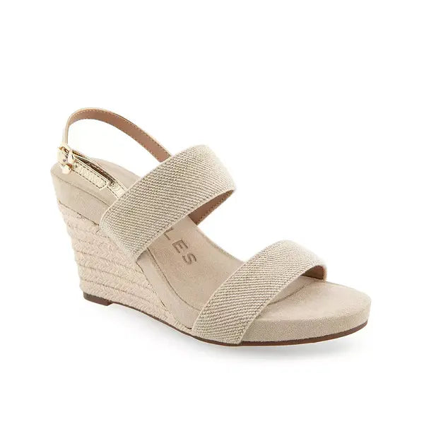 Aerosoles Women's Paxton Buckle Strap Wedge Sandals for Comfortable Style