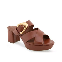 Aerosoles Womens Collin Buckle Slip On Platforms Stylish Comfortable Footwear