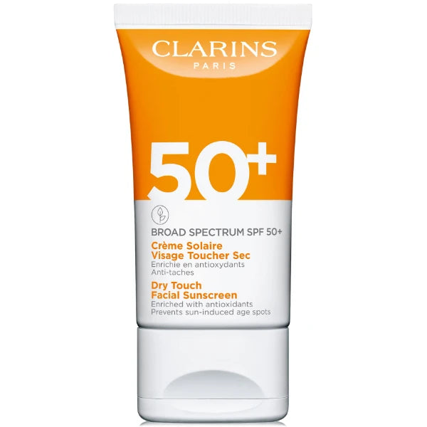 Clarins Dry Touch Facial Sunscreen Broad Spectrum SPF 50+, 1.7 oz.