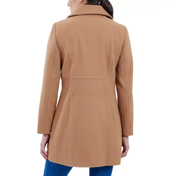 Anne Klein Womens Double Breasted Peacoat, Stylish and Warm Outerwear for Cold Weather