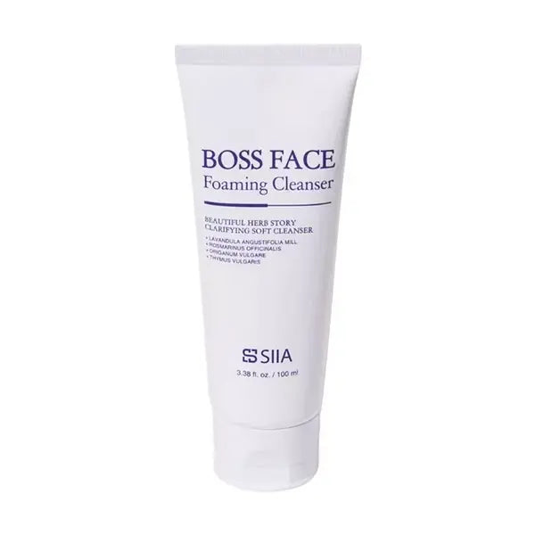 SIIA Cosmetics Boss Face Foaming Cleanser, Refreshing and Deep Cleansing Face Wash