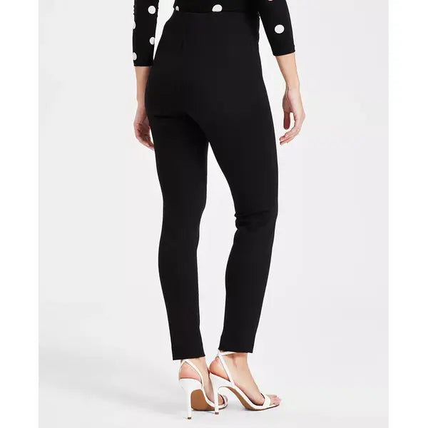 Anne Klein Womens Pull On Hollywood Waist Ankle Pants, Stylish Comfortable Workwear Trousers, Anne Black
