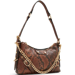 ALDO Farelix Synthetic Small Shoulder Bag, Compact Sleek Stylish Womens Handbag , Brown Multi