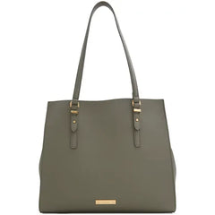 ALDO Feacan Synthetic Large Satchel Stylish and Spacious Handbag for Everyday Use , Khaki