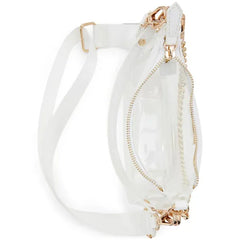 ALDO Liamax Synthetic Medium Shoulder Bag, Stylish Durable Women's Handbag, White Overflow