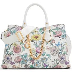 ALDO Baeli Synthetic Medium Satchel Bag, Elegant and Practical Handbag, Pastel Multi