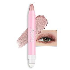 Kaely 2 in 1 Cream Eye Shadow Brightener Sticks for Eyes, Pencil Eyeshadow Applicator Stick Waterproof Pigmented, Eye Shadow Palette Highlighter Makeup