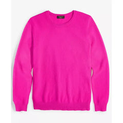 Macy's 100% Cashmere Women's Long-Sleeve Crewneck Sweater, Created for Macy's-Fierce pink