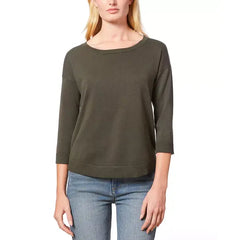 Macy's Women's Boat-Neck Button-Back Sweater-Olive