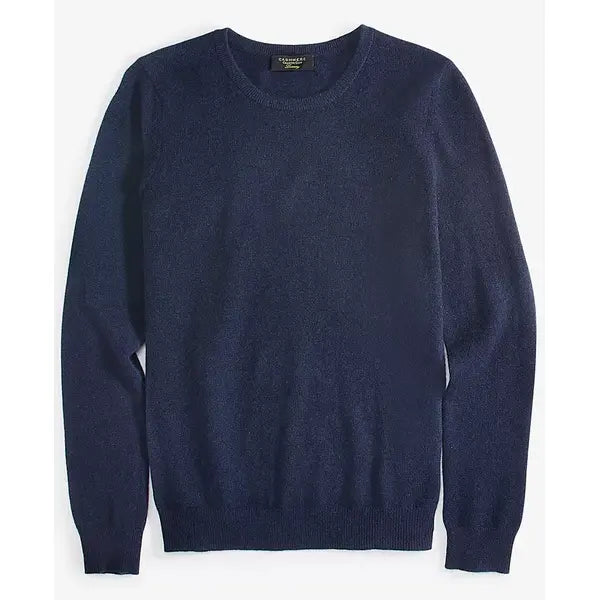 Macy's 100% Cashmere Women's Long-Sleeve Crewneck Sweater, Created for Macy's-Admiral navy