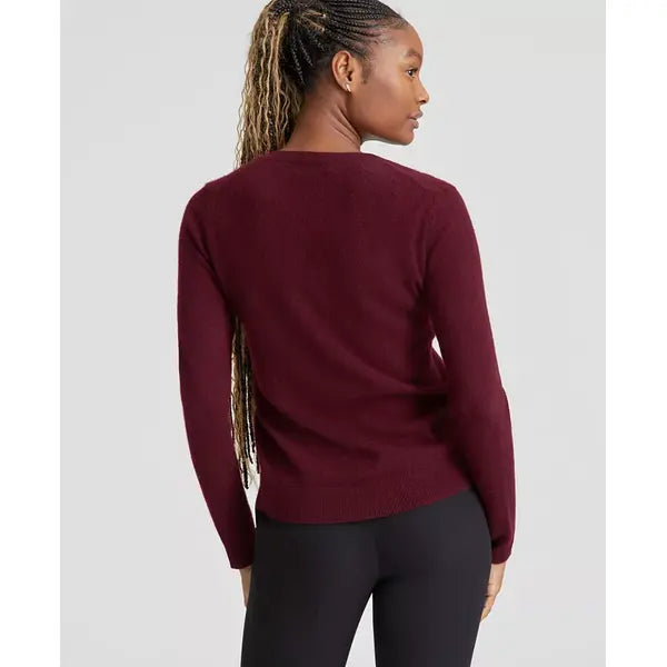 100% Cashmere Women's V-Neck Long-Sleeve Sweater, Created for