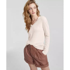Macy's 100% Cashmere Women's V-Neck Long-Sleeve Sweater, Created for Macy's-Vanilla ice100% Cashmere Women's V-Neck Long-Sleeve Sweater, Created for Macy's-Vanilla ice100% Cashmere Women's V-Neck Long-Sleeve Sweater, Created for Macy's-Vanilla ice