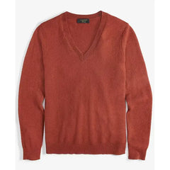 Macy's 100% Cashmere Women's V-Neck Long-Sleeve Sweater, Created for Macy's-Bronze pecan