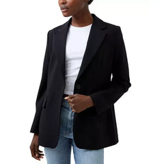 Women's Whisper Single-Breasted Blazer,Created by Macy's-Blackout