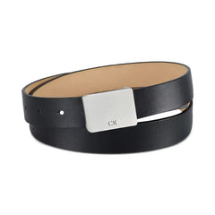 Calvin Klein Men's Logo Plaque Belt