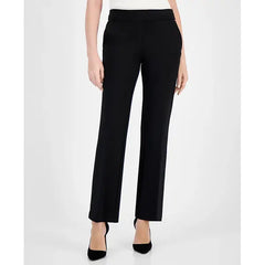 Anne Klein Womens Mid Rise Pull On Slash Pocket Pants, Comfortable Stylish Casual Trousers