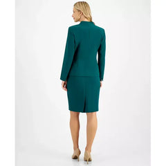 Women's Blazer & Pencil Skirt Suit,Created by Macy's-Emerald