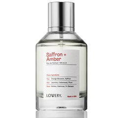 Lovery Saffron + Amber Eau de Parfum Warm and Inviting Fragrance, 3.4oz