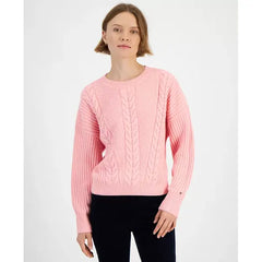 Macy's Women's Ribbed Cable-Knit Sweater- English ro