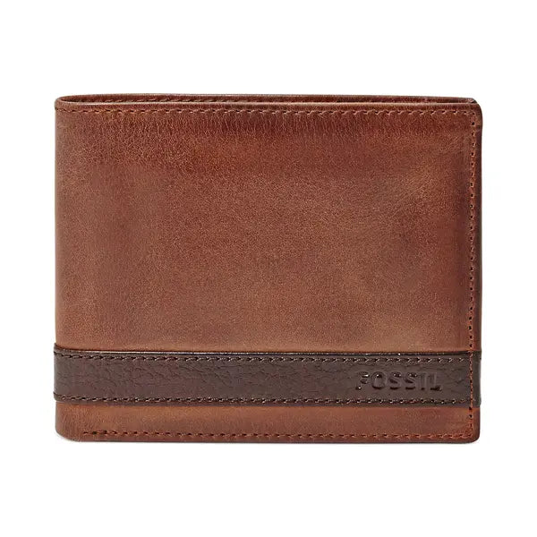 Fossil Men's Quinn Bifold With Flip ID Leather Wallet