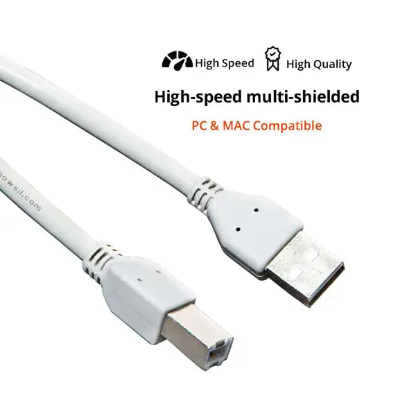 Mowsil USB 2.0 Printer Cable