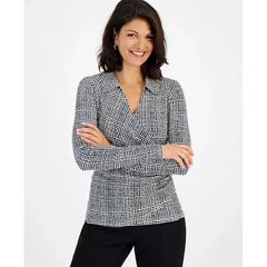 Women's Side Ruched Top, Created for Macy's-Regan Grid