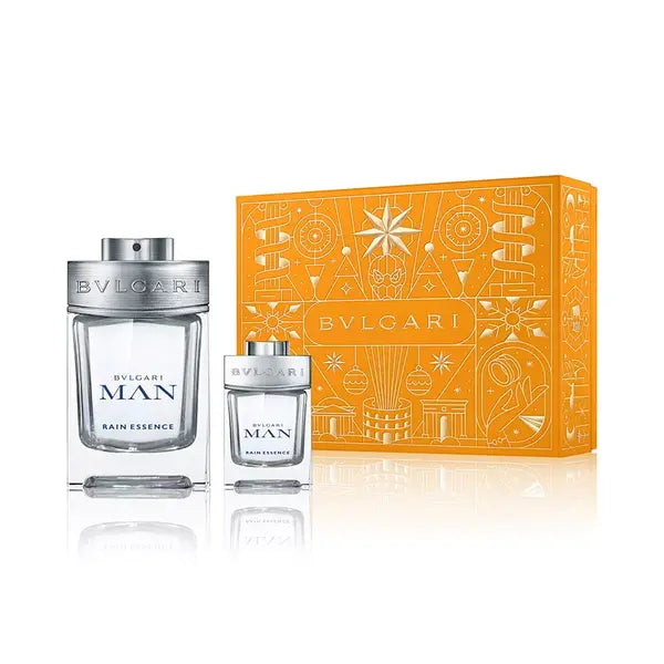 BVLGARI Men's 2 Piece Man Rain Essence Eau de Parfum Gift Set , Premium Fragrance Collection