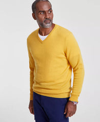 Men's V-Neck Cashmere Sweater, Created for Macy's