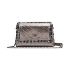 ALDO Kayley Synthetic Small Shoulder Bag, Stylish Compact Purse, Pewter
