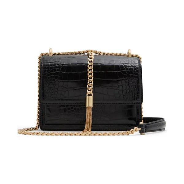 ALDO Miyabellx Synthetic Small Crossbody Bag, Sleek Compact Stylish Womens Handbag, Black