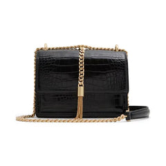 ALDO Miyabellx Synthetic Small Crossbody Bag, Sleek Compact Stylish Womens Handbag, Black