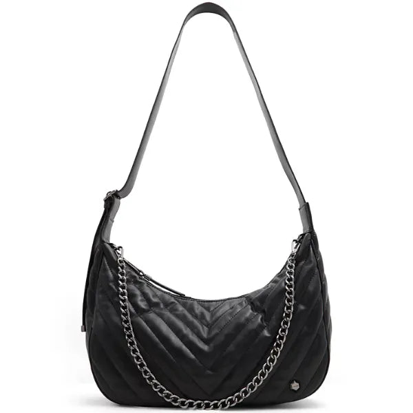 ALDO Vickia Synthetic Medium Hobo Bag, Stylish Everyday Shoulder Purse for Women , Other Black
