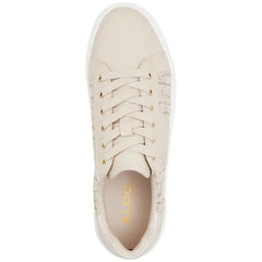 ALDO Women's Onirasean Lace-Up Platform Sneakers, Trendy Comfortable Stylish Sneakers, Smooth Bei