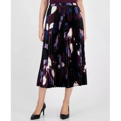 Women's Pleated Pull-On Skirt,Created by Macy's-Deep plum