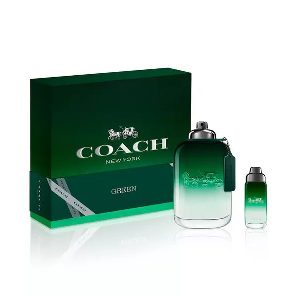 COACH Men's Green Eau de Toilette Jumbo Gift Set , Perfect Fragrance for Him