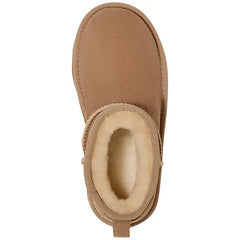 UGG® Kids Classic Ultra Mini Twinface Sheepskin Booties, Cozy and Durable Footwear for Kids