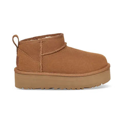 UGG® Kids Classic Ultra Mini Platform Booties, Trendy and Comfortable Footwear for Little Ones