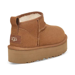 UGG® Kids Classic Ultra Mini Platform Booties, Trendy and Comfortable Footwear for Little Ones