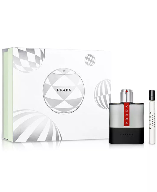 PRADA Men's 2-Pc Luna Rossa Carbon Eau de Toilette Gift Set, Luxury Fragrance Collection