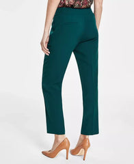 Women's Stretch-Crepe Straight-Leg Pants, Regular & Petite Sizes,Created by Macy's-Evergreen