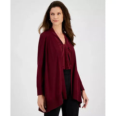 Women's Asymmetrical-Hem Open-Front Cardigan Sweater ,created by macy's-Shiraz