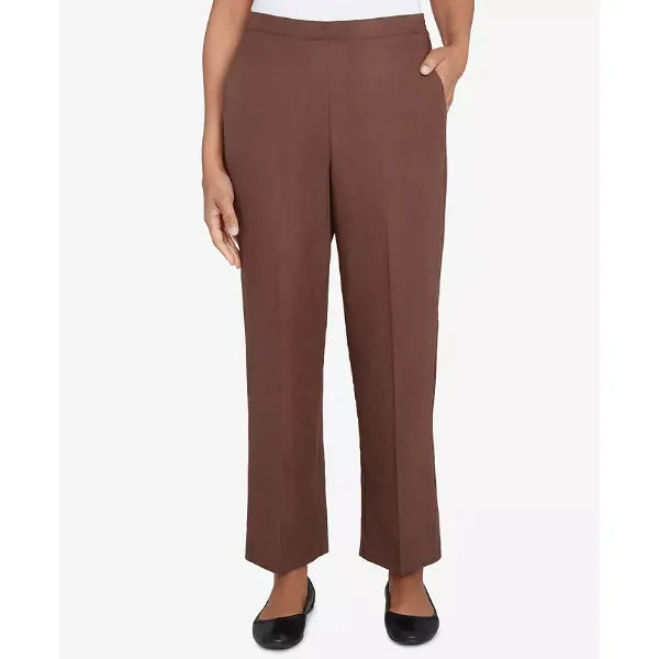 Alfred Dunner Women's Wine Country Classic Slant Pocket Short Length Pant