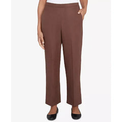 Alfred Dunner Women's Wine Country Classic Slant Pocket Short Length Pant