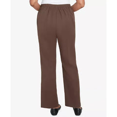 Alfred Dunner Women's Wine Country Side Seam Pocket Short Length Pant