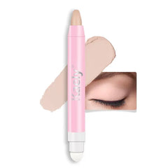 Kaely 2 in 1 Cream Eye Shadow Brightener Sticks for Eyes, Pencil Eyeshadow Applicator Stick Waterproof Pigmented, Eye Shadow Palette Highlighter Makeup