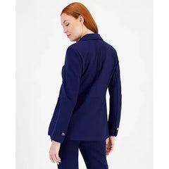 Anne Klein Womens Faux Double Breasted Jacket, Stylish Elegant Outerwear for Women