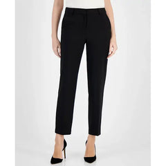 Anne Klein Grace Mid Rise Straight Leg Ankle Pants for Women, Stylish Comfortable Workwear
